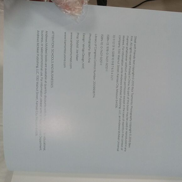 Steak With Friends At Home With Rick Tramonto Hardcover Cookbook - Picture 3 of 10